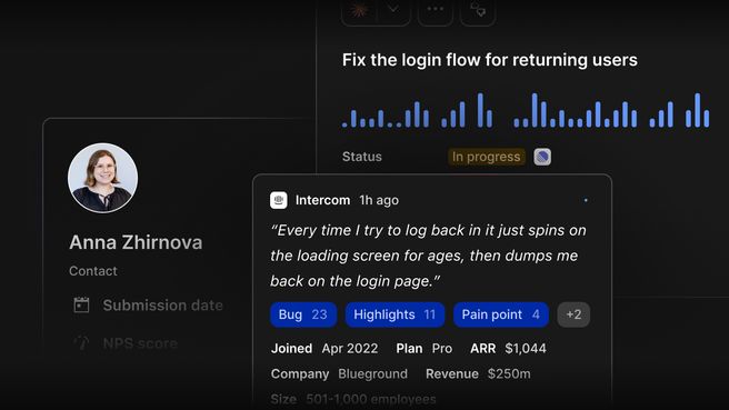 A Channels opportunity in Dovetail with linked feedback, ARR, and status
